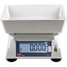 Tem Eko+ LCD 15 Kg/10 gr Çift Ekranlı Onaylı Tartım Terazisi