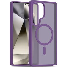 Dorenta  Samsung Galaxy S25 Ultra Jota Magsafe Kapak - Derin Mor