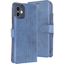 Dorenta  Iphone 11 Kılıf Trend S Plus Kapaklı Kılıf - Lacivert