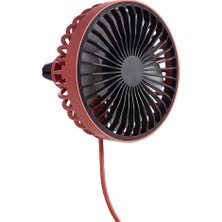 Techmaster Araç Oto Havalandırma Taşınabilir 3 Kademe Işıklı Fan Vantilatör F829