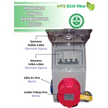 MTSevcharger 11 Kw 5/16 Prizli Trifaze Taşınabilir Elektrikli Araç Şarj Cihazı Kombinasyon Kutusu 5*16 + 1*16 V‘ko
