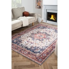 Rugium Konfor Halı Rugium Pera Vintage Yıkanabilir Halı Pamuk Taban Dokuma Kilim 2323 100 x 300 cm