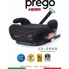 Prego Hera 15-36 kg Emniyet Kemeriyle Kullanılabilen İsofixli Yükseltici Oto Koltuğu İ-Size-Belgeli