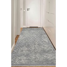 Konfor Halı Notta 1108 Gri Yumuşak Dokulu Salon Mutfak Koridor Oturma Odası Yolluk Halı Makine Halısı