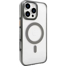 Dorenta  Iphone 16 Pro Gleam Pc Sert Magsafe Kılıf - Titan Gri