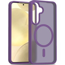 Dorenta  Samsung Galaxy S25 Jota Magsafe Kapak - Derin Mor