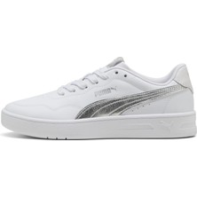 Puma Court Lally Metallic Whisper Kadın Beyaz Spor Ayakkabı.02