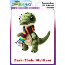 F17 Ajans Örgü Görünümlü Ütü ile Yapışan Tişört Tekstil Baskı