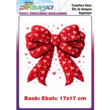 F17 Ajans Örgü Görünümlü Ütü ile Yapışan Tişört Tekstil Baskı