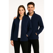 Kae Laurean Unisex Anti-Pilling Tüylenme Yapmayan Standart Fit Tam Fermuarlı Soğuk Geçirmez Polar Hırka