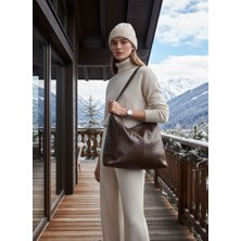 Nakşi Giyim Mozaik Desenli Büyük Boy Omuz Çantası