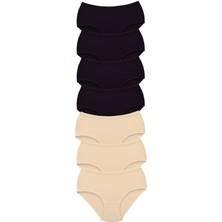 Çamaşır Kenti 7 Adet Tutku Kadın Yüksek Bel Bato Kalın Lastik Külot S2