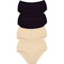 Çamaşır Kenti 4 Adet Tutku Kadın Yüksek Bel Bato Kalın Lastik Külot S2