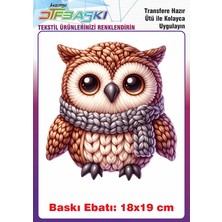 F17 Ajans Örgü Görünümlü Ütü ile Yapışan Tişört Tekstil Baskı