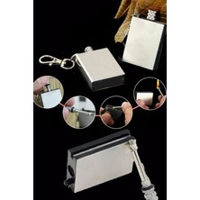 Gampus Metal Kibrit Tükenmeyen Kamp Outdoor Kibrit Anahtarlık Metal Kibrit Seti Mini Cep Boy Kibrit