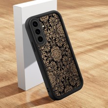 HONTINGA Samsung Galaxy A56 ile Uyumlu Kılıfı Düşüme Önleyici Basitlik Anti Düşme Kamera Korumali Süslü Desen Siyah Desen Yumuşak Silikon Telefon Kılıfı K2-0255