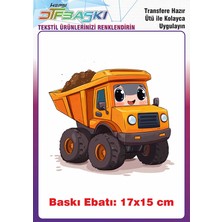 F17 Ajans Kamyon Ütü ile Yapışan Tişört Tekstil Baskı