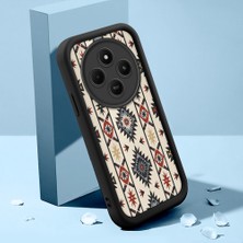 HONTINGA Xiaomi Redmi 14C 4g ile Uyumlu Kılıfı Düşüme Önleyici Basitlik Anti Düşme Kamera Korumali Süslü Desen Siyah Desen Yumuşak Silikon Telefon Kılıfı K2-0255