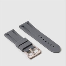 AGM Horus 24 mm Kauçuk Kayış - Grafit Gri , Saat Kayışı , Horus Kauçuk Saat Kayışı , Gri Saat Kayışı