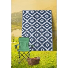 Savana 8804 Plaj Kamp Piknik Bahçe  Halısı Balkon Teras Hasır Mat Savan Halı90x180