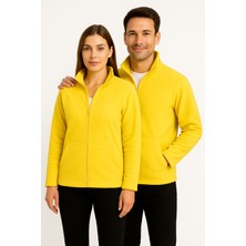 Kae Laurean Unisex Anti-Pilling Tüylenme Yapmayan Standart Fit Tam Fermuarlı Soğuk Geçirmez Polar Hırka