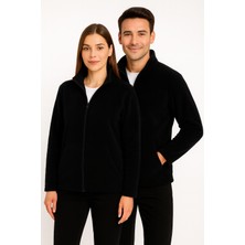 Kae Laurean Unisex Anti-Pilling Tüylenme Yapmayan Standart Fit Tam Fermuarlı Soğuk Geçirmez Polar Hırka