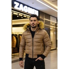 Zagmen Erkek Suni Deri Şişme Mont