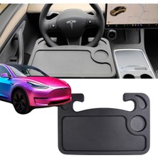 Ramm Tesla Model Y - Model 3 Direksiyona Takılan Portatif Masa - Siyah