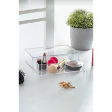 Depa Şeffaf Çekmece Makyaj Takı Organizeri Düzenleyici 10×18×4 cm