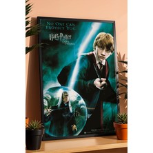 E2 Nova Ron Weasley & Lucius Malfoy Çerçeveli Tablo - Lüks Zümrüdüanka Yoldaşlığı Sinematik Duvar Dekoru