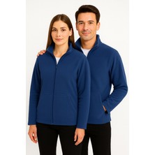 Kae Laurean Unisex Anti-Pilling Tüylenme Yapmayan Standart Fit Tam Fermuarlı Soğuk Geçirmez Polar Hırka