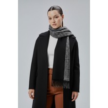 Derikem Kadın Yumuşak Dokulu Ekose Model Kışlık Çift Taraflı Şal Atkı