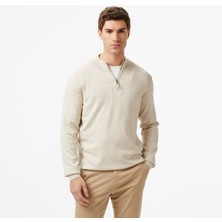 Nautica Erkek Krem Classic Fit Kazak S57104T.1ML