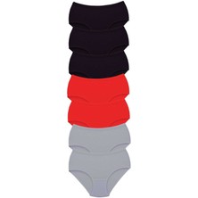 Çamaşır Kenti 7 Adet Tutku Kadın Yüksek Bel Bato Kalın Lastik Külot S12