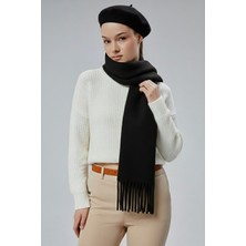 Derikem Kadın Kışlık Fransız Ressam Bere ve Şal Ikili Set Şal ve Bere Kışlık Takım