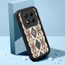 HONTINGA Xiaomi Redmi Note 14 Pro ile Uyumlu Kılıfı Düşüme Önleyici Basitlik Anti Düşme Kamera Korumali Süslü Desen Siyah Desen Yumuşak Silikon Telefon Kılıfı K2-0255