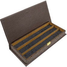 Sezgin Kutu ve Aksesuar Tesbih Kutusu 3 Lü Deri Ay Yıldızlı