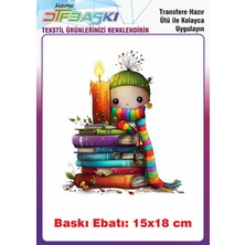 F17 Ajans Kitap Özel Tasarım Ütü ile Yapışan Tişört Tekstil Baskı