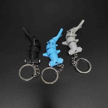 Urartu3d Esnek Komik Çekiç Başlı Köpekbalığı Anahtarlık