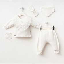 Butik Kız Bebek %100 Pamuklu - Antialerjik Hastane Çıkışı 5'li Yenidoğan Set