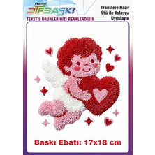 F17 Ajans Örgü Görünümlü Ütü ile Yapışan Tişört Tekstil Baskı