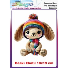 F17 Ajans Örgü Görünümlü Ütü ile Yapışan Tişört Tekstil Baskı