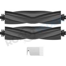 robotyedek Dreame L40 Ultra Ce & Ae Kauçuk Ana Fırça ve Temizleme Tarağı-3 Parça