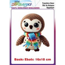 F17 Ajans Örgü Görünümlü Ütü ile Yapışan Tişört Tekstil Baskı