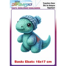 F17 Ajans Örgü Görünümlü Ütü ile Yapışan Tişört Tekstil Baskı