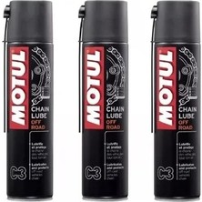 Motul C3 Chain Lube Off Road Motosiklet Zincir Yağı 400 ml – 3’lü Set