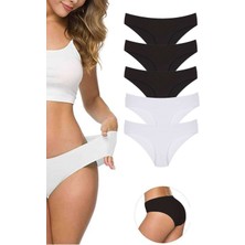 Çamaşır Kenti 5 Adet Kadın Dikişsiz Lazer Kesim Esnek Iz Yapmayan Külot S1