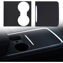 Ramm Tesla Model Y Model 3 Orta Konsol Mat Siyah Kaplama 2 Adet