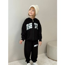 Wikiboom Kapşonlu Fermuarlı Kız Çocuk Takımı