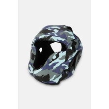 Titan Sport Yüz Korumalı Boks Kaskı Gök Mavisi, Mavi, Gri, Siyah Kamuflaj Desenli Model